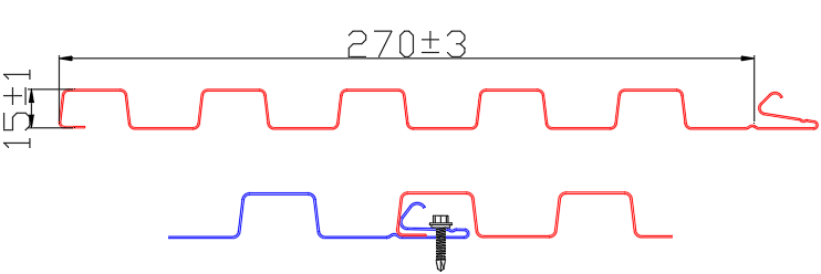 五間槽270型-外牆板產品圖片 5