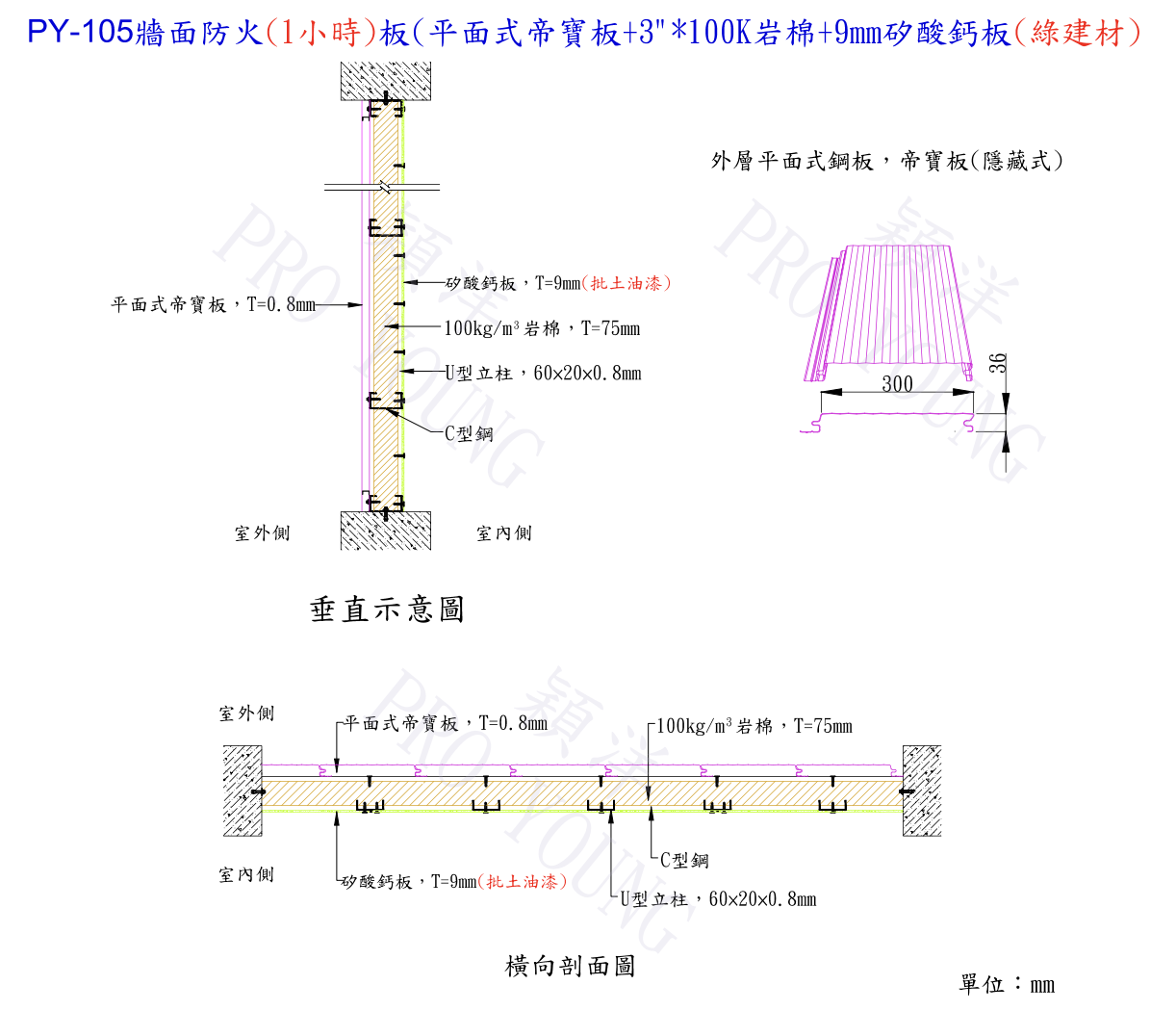 PY-105綠建材牆面防火板產品圖片 2